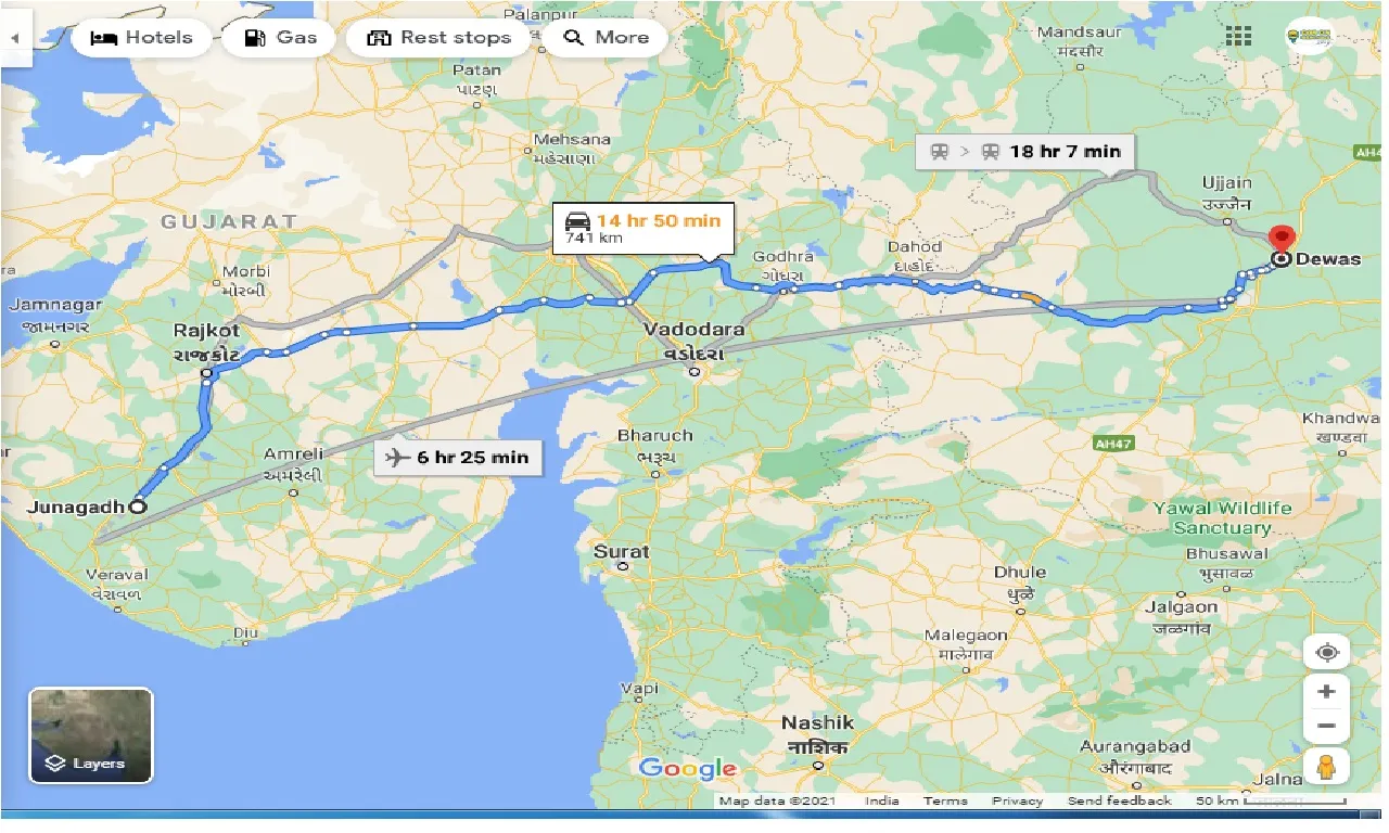 junagadh-to-dewas-taxi