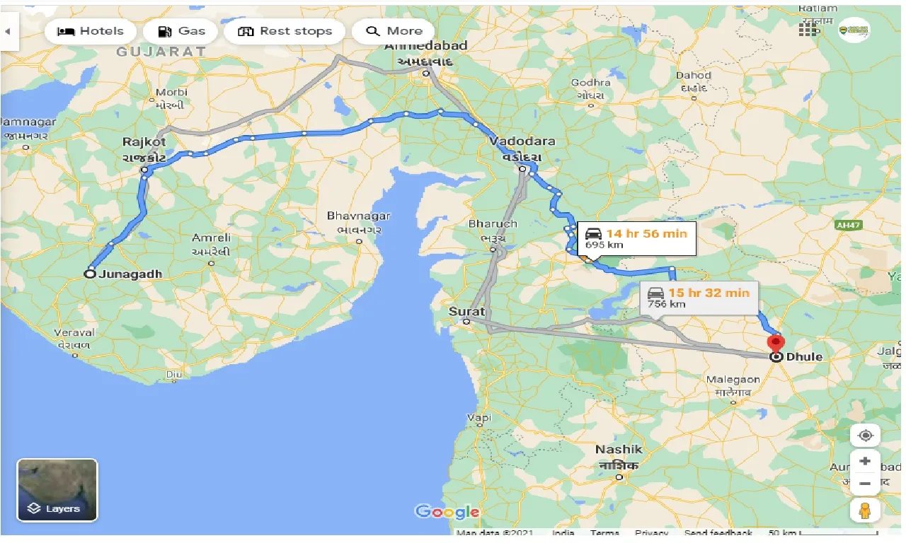 junagadh-to-dhule-one-way