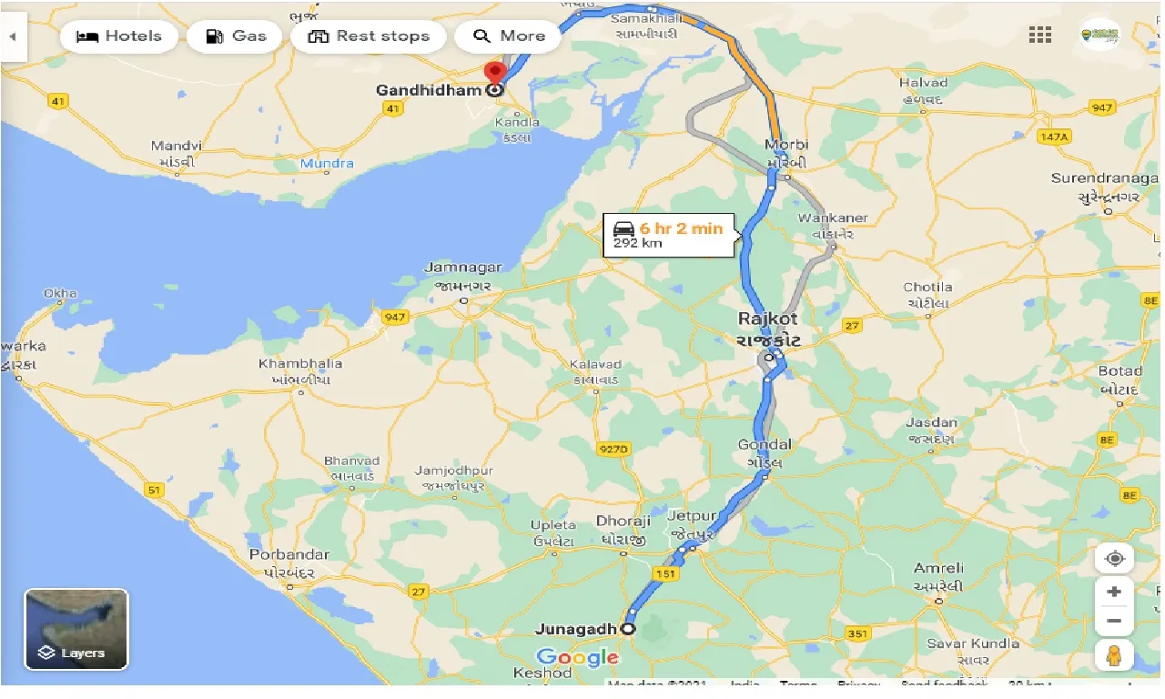 junagadh-to-gandhidham-one-way