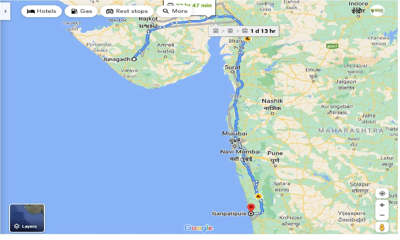 junagadh-to-ganpatipule-one-way