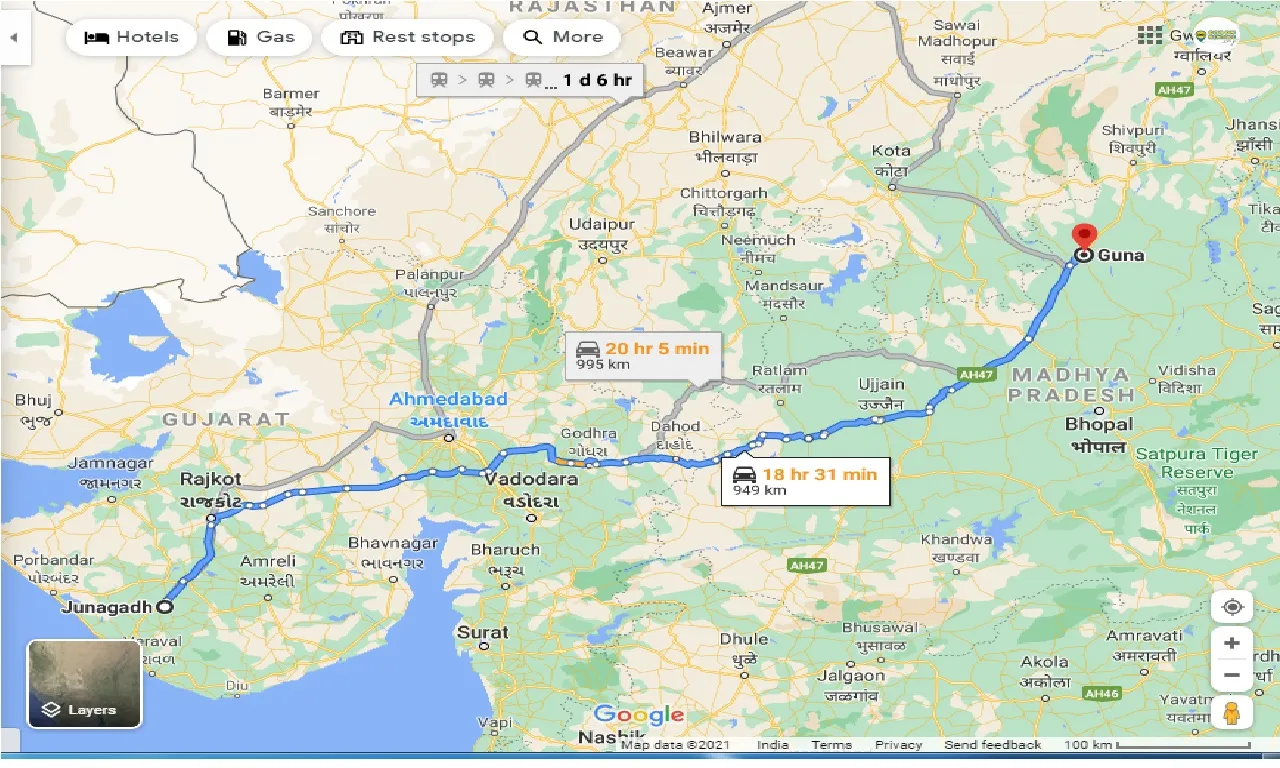 junagadh-to-guna-one-way