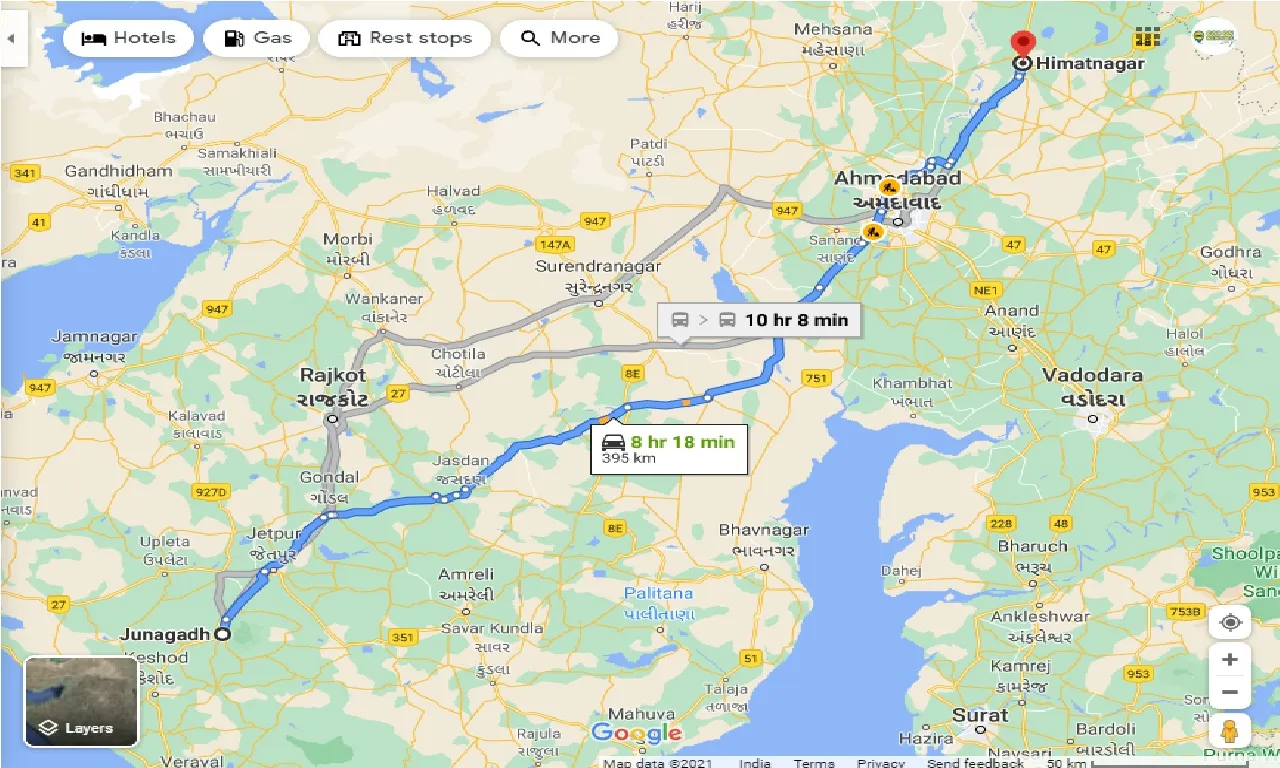 junagadh-to-himatnagar-taxi