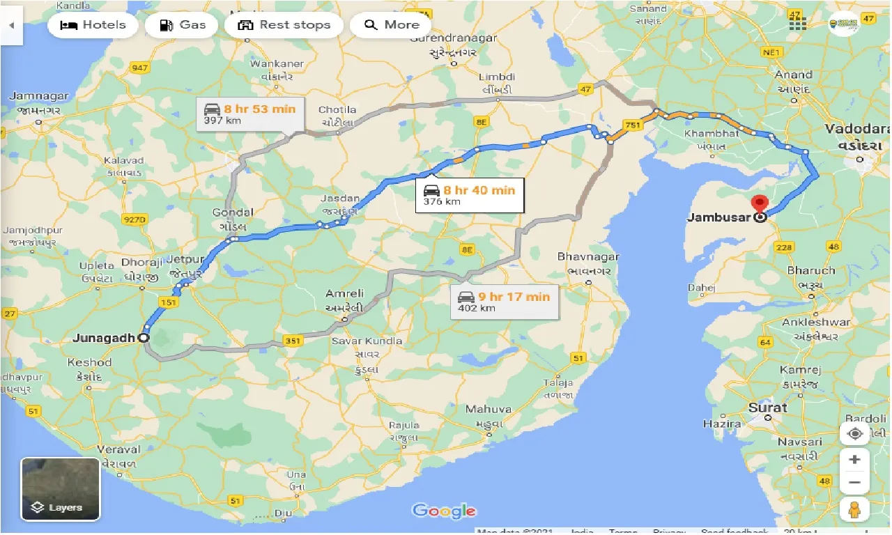 junagadh-to-jambusar-one-way