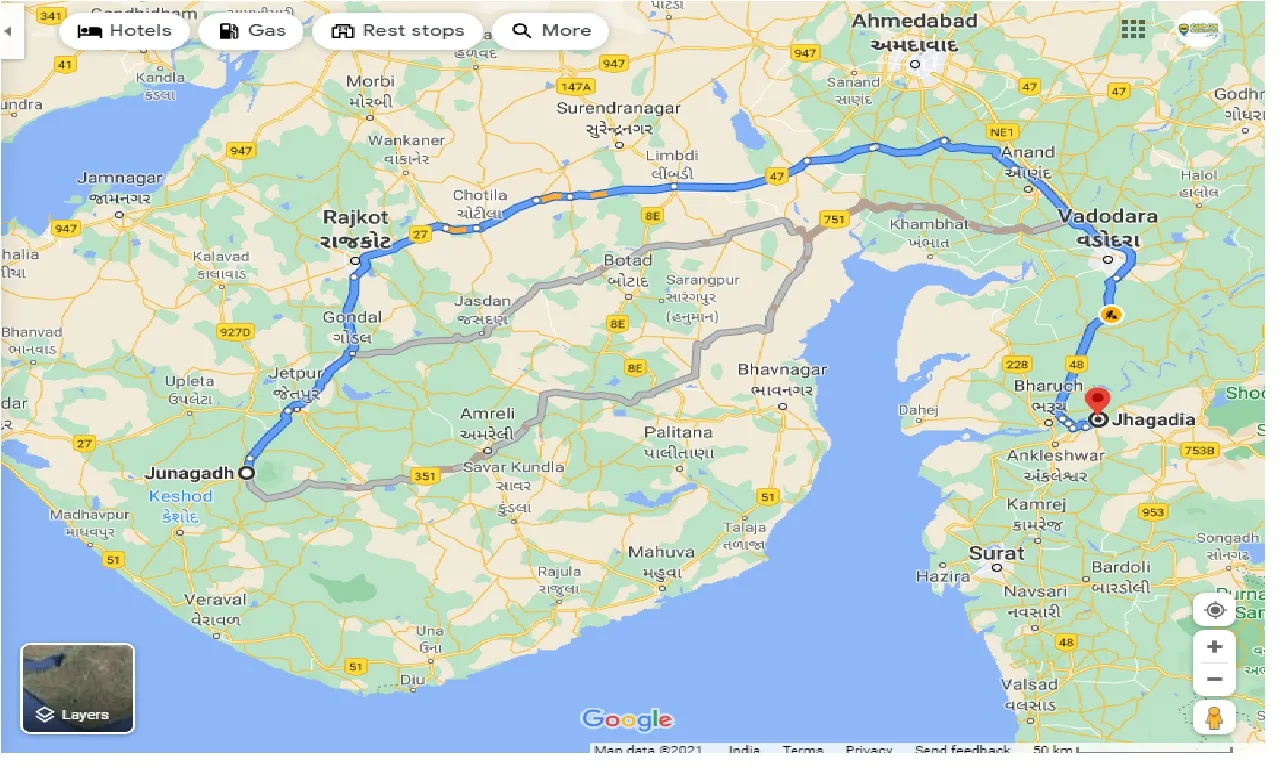junagadh-to-jhagadia-one-way