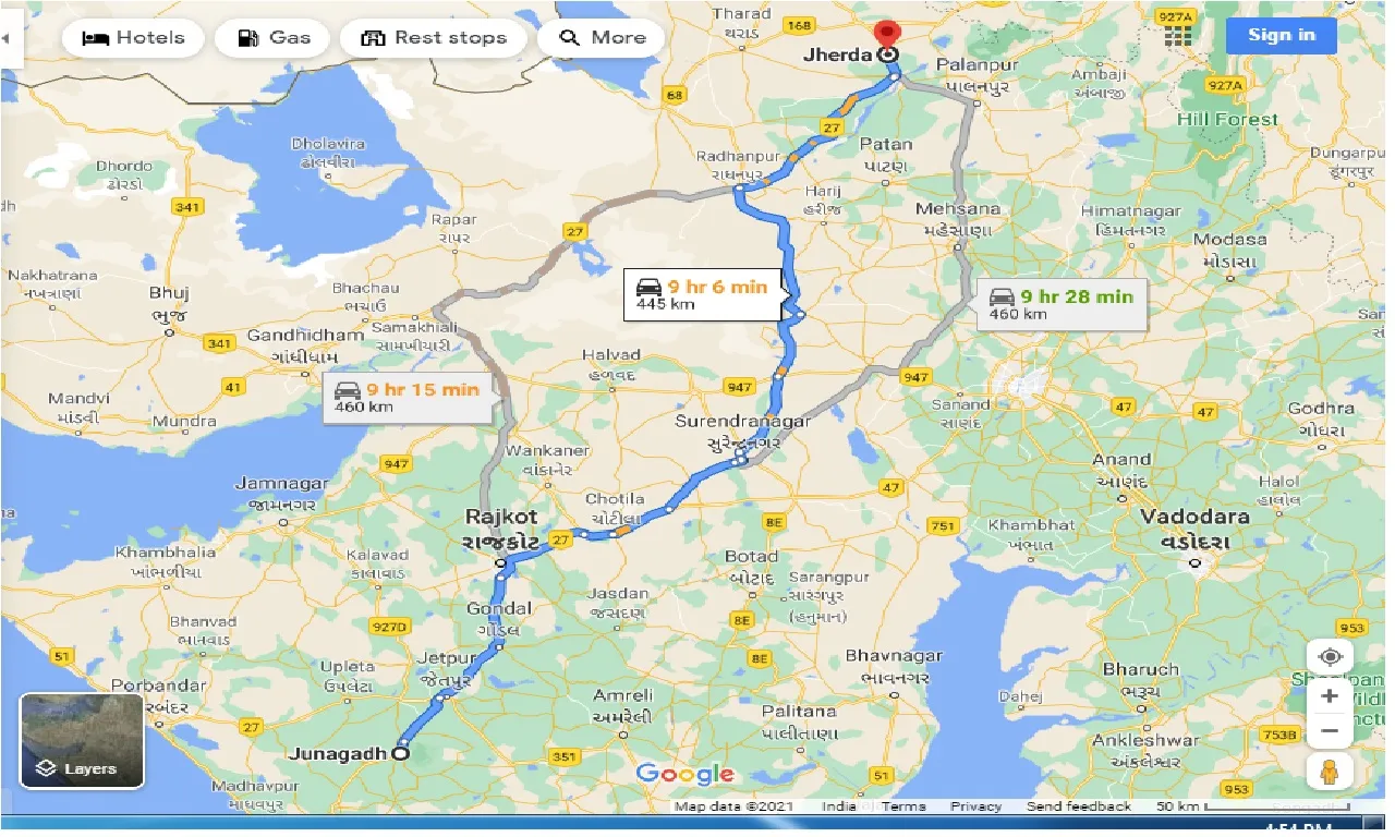 junagadh-to-jherda-one-way