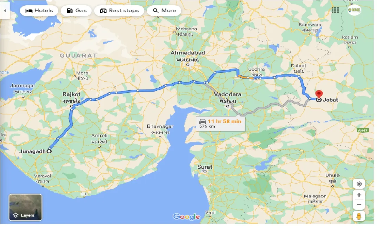 junagadh-to-jobat-taxi