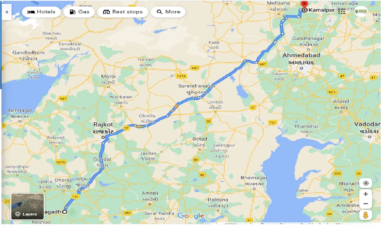 junagadh-to-kamlapur-one-way