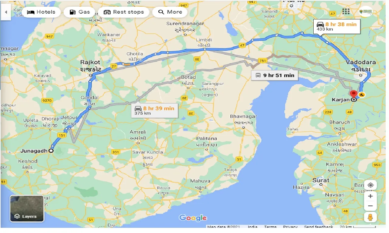 junagadh-to-karjan-taxi