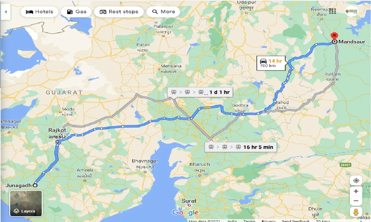 junagadh-to-mandsaur-one-way