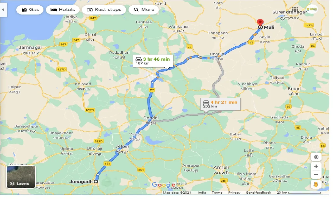 junagadh-to-muli-taxi