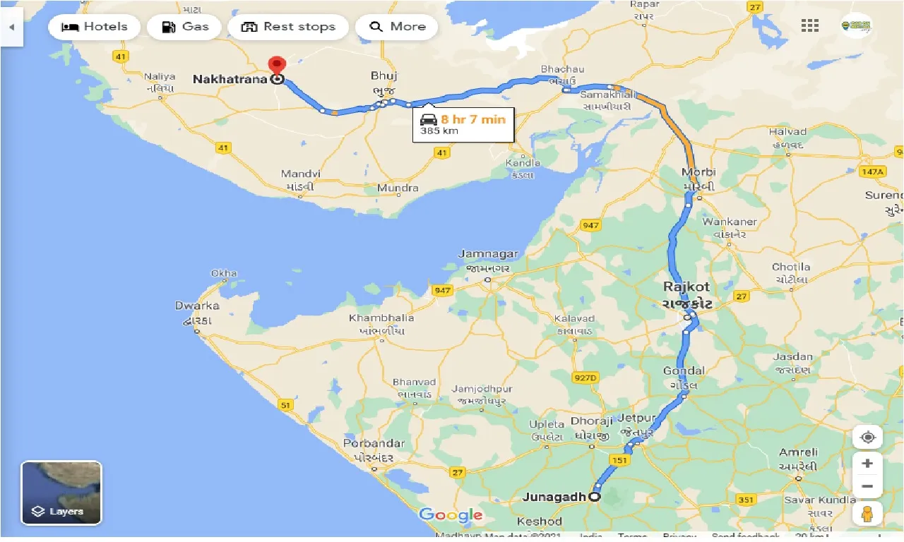 junagadh-to-nakhatrana-one-way