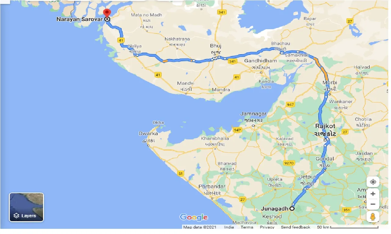 junagadh-to-narayan-sarovar-taxi