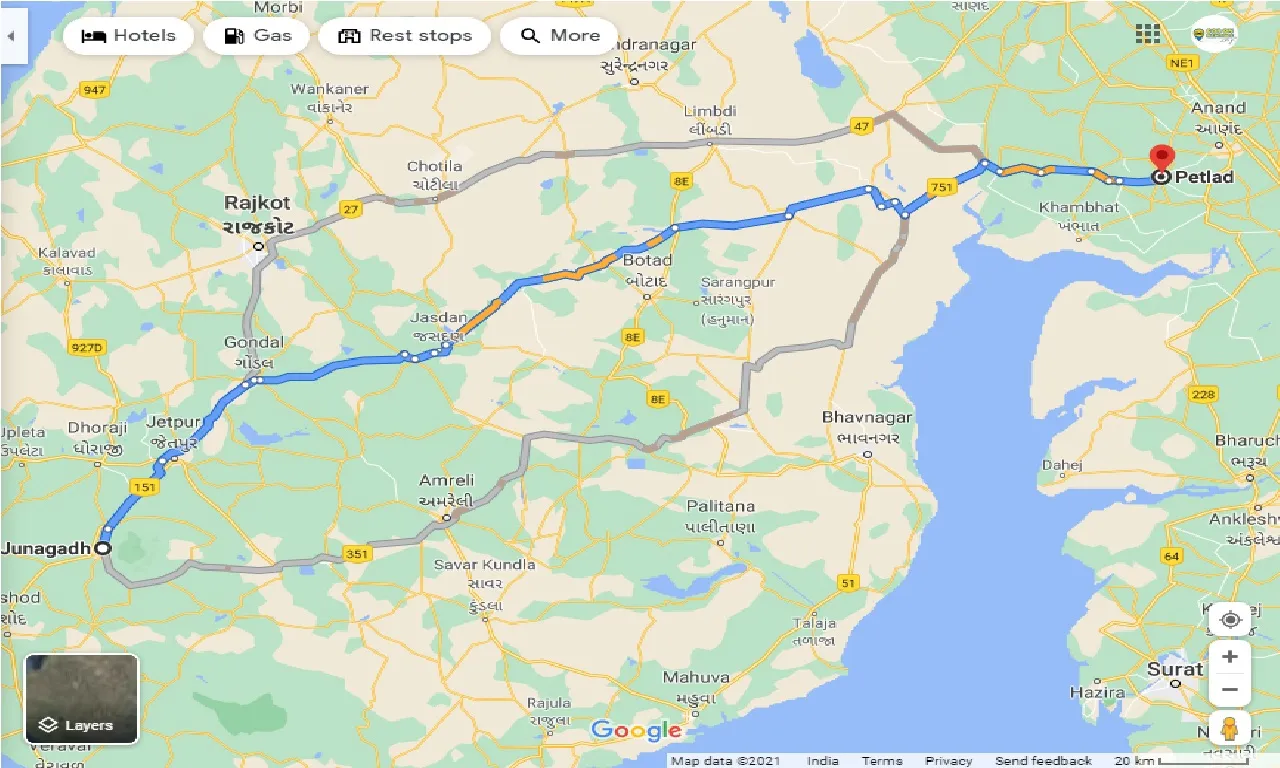 junagadh-to-petlad-taxi