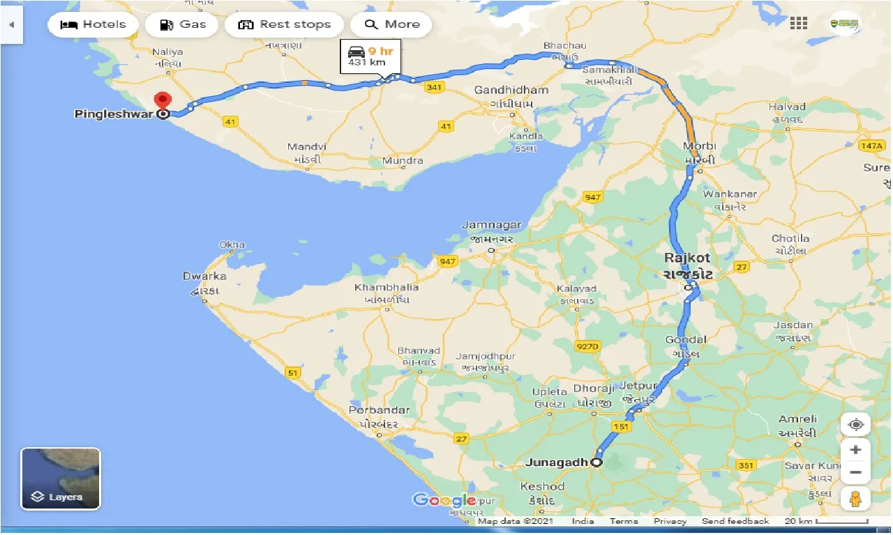 junagadh-to-pingleshwar-one-way
