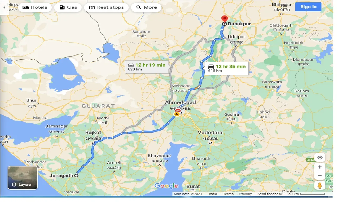 junagadh-to-ranakpur-one-way
