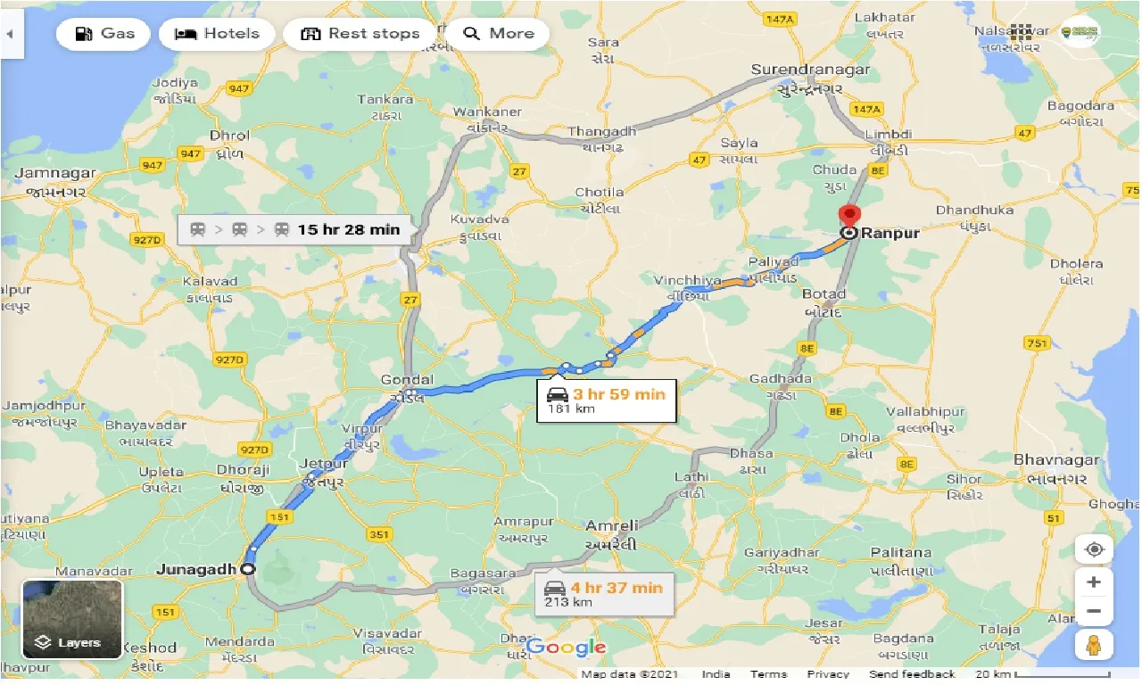 junagadh-to-ranpur-taxi