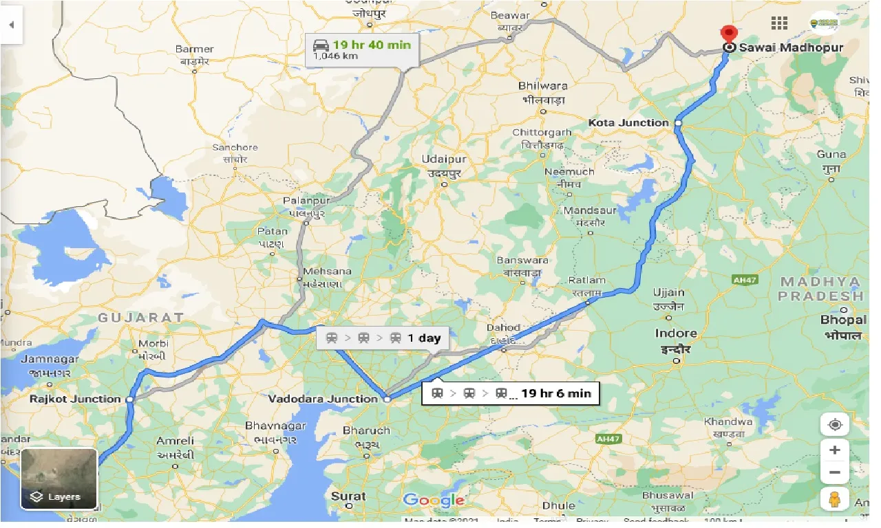 junagadh-to-sawai-madhopur-one-way
