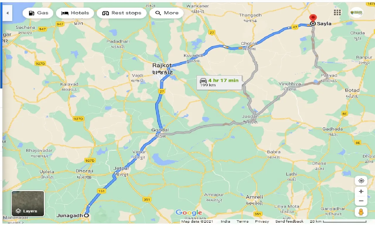 junagadh-to-sayla-taxi