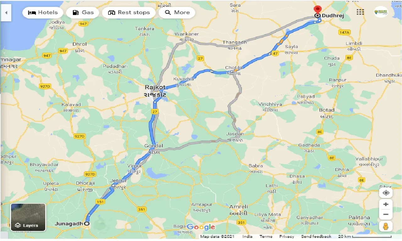 junagadh-to-surendranagar-one-way
