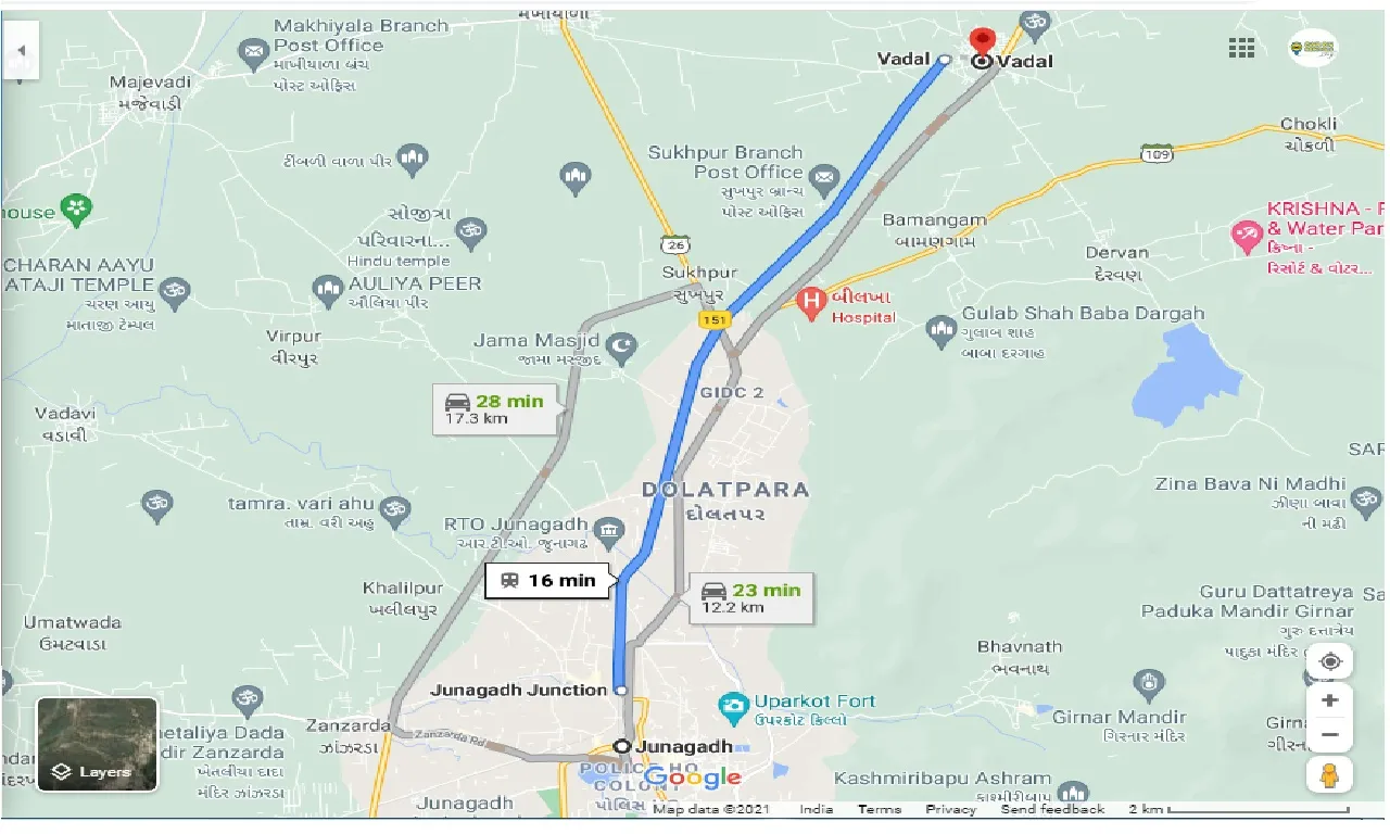 junagadh-to-vadal-one-way