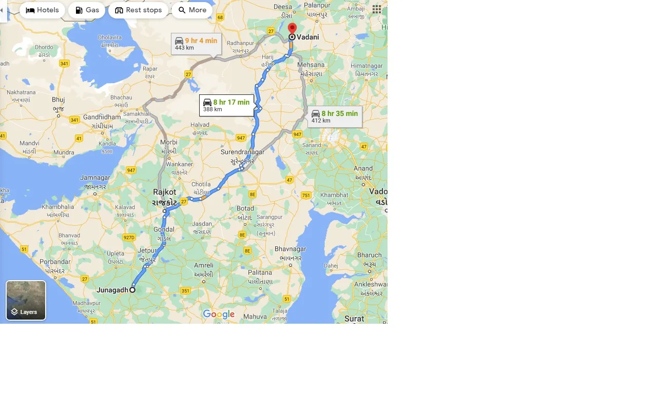 junagadh-to-vadani-one-way