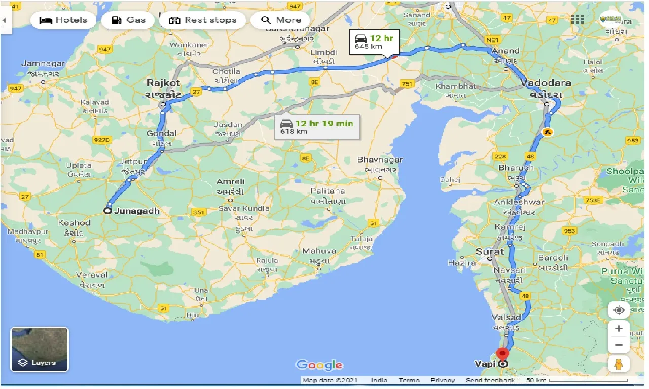Junagadh To Vapi One Way junagadh-to-vapi-one-way