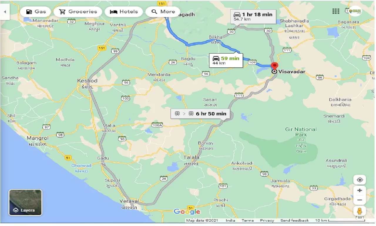 junagadh-to-visavadar-one-way