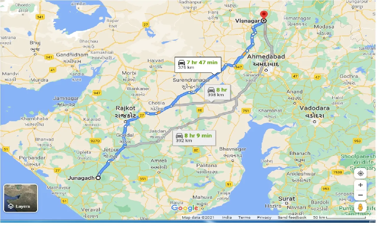 junagadh-to-visnagar-taxi