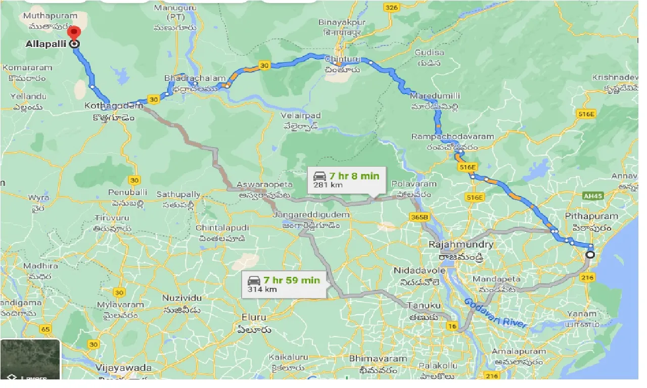 kakinada-to-allapalli-taxi