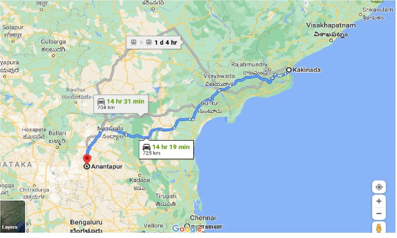 kakinada-to-anantapur-taxi