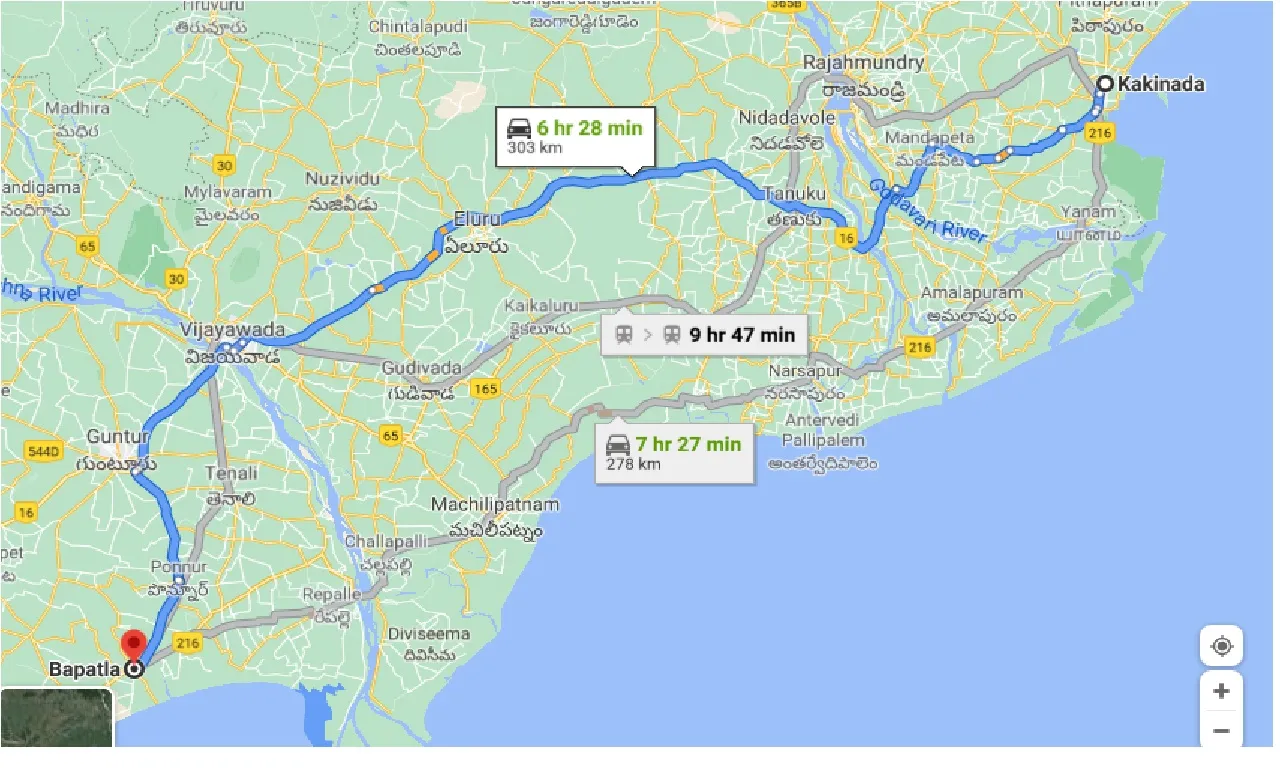 kakinada-to-bapatla-one-way