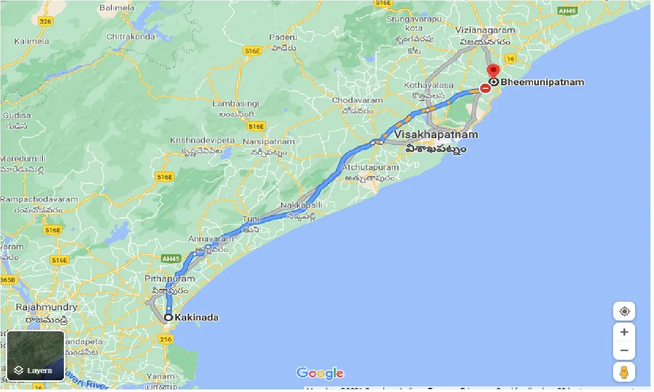 kakinada-to-bheemunipatnam-one-way
