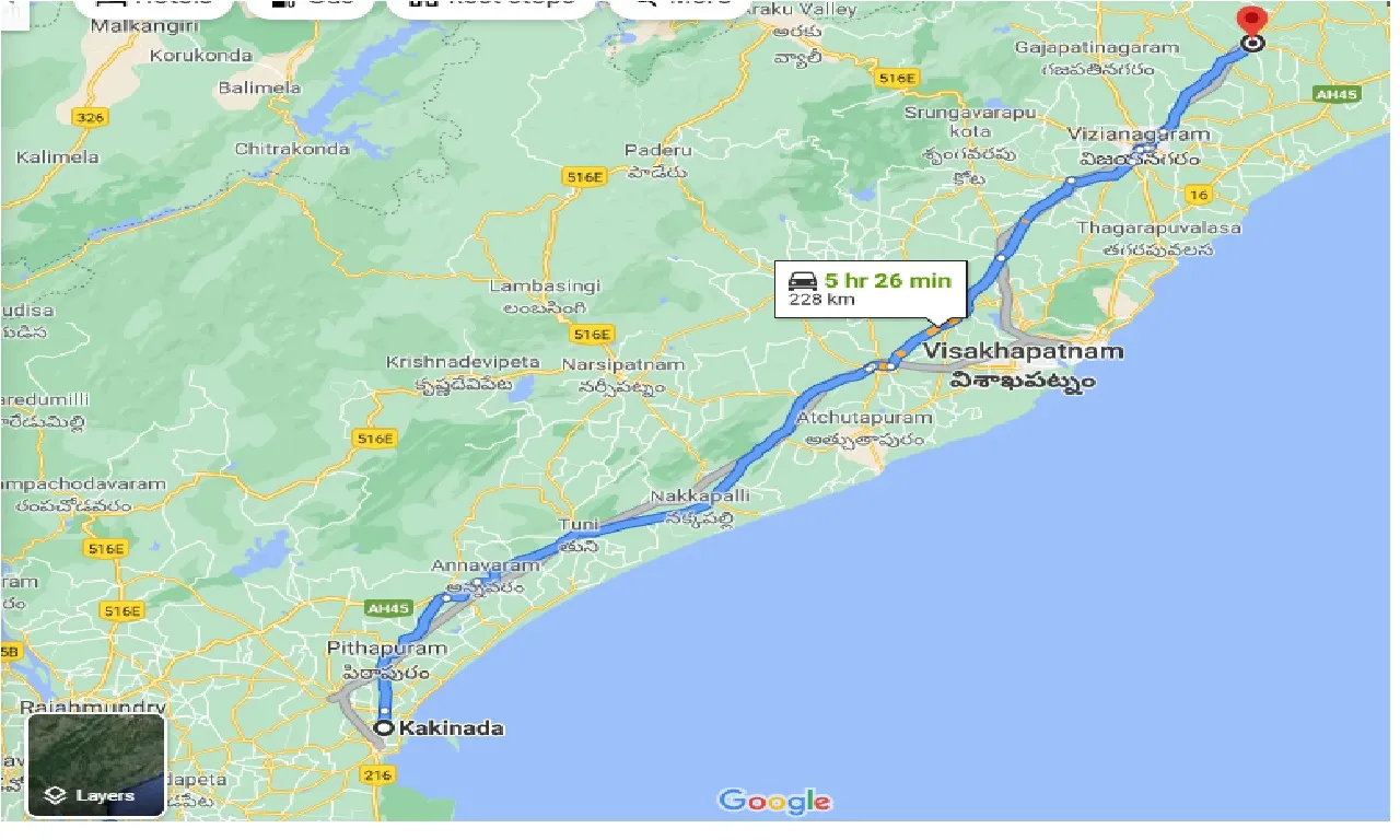 kakinada-to-cheepurupalli-one-way