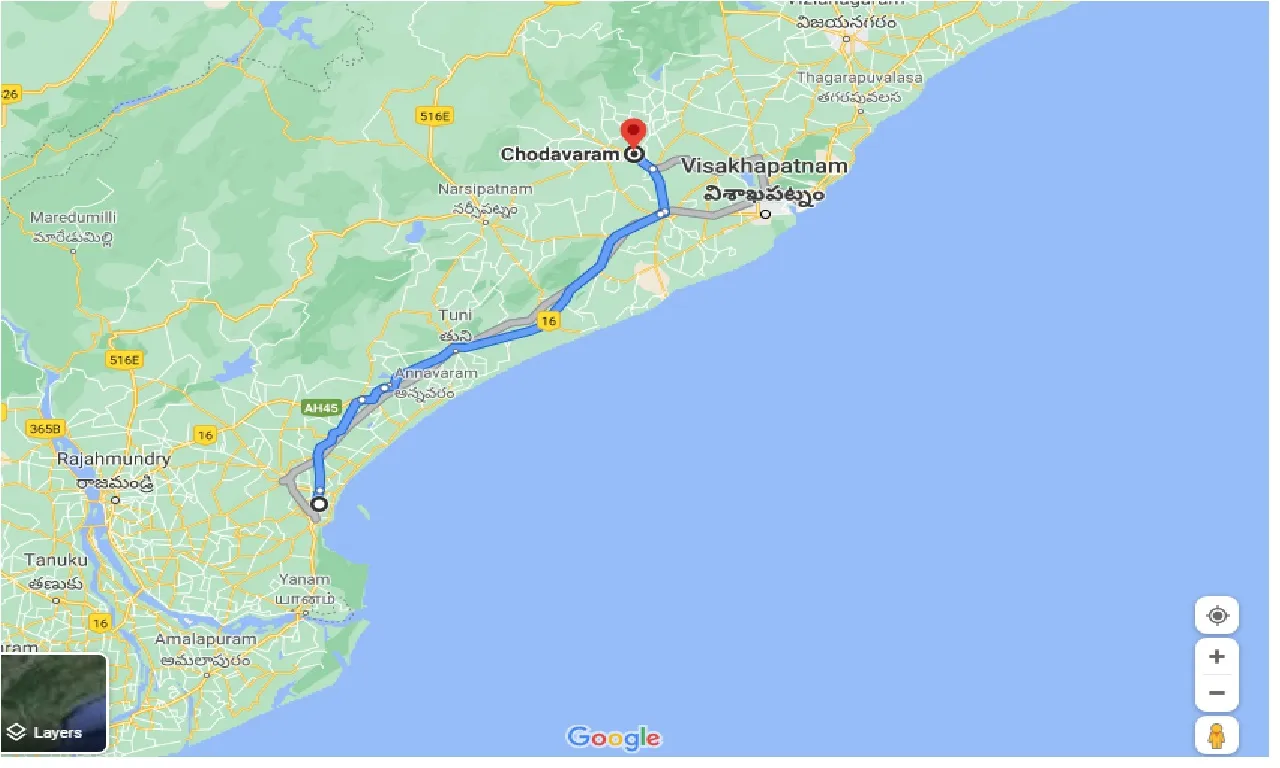 kakinada-to-chodavaram-one-way