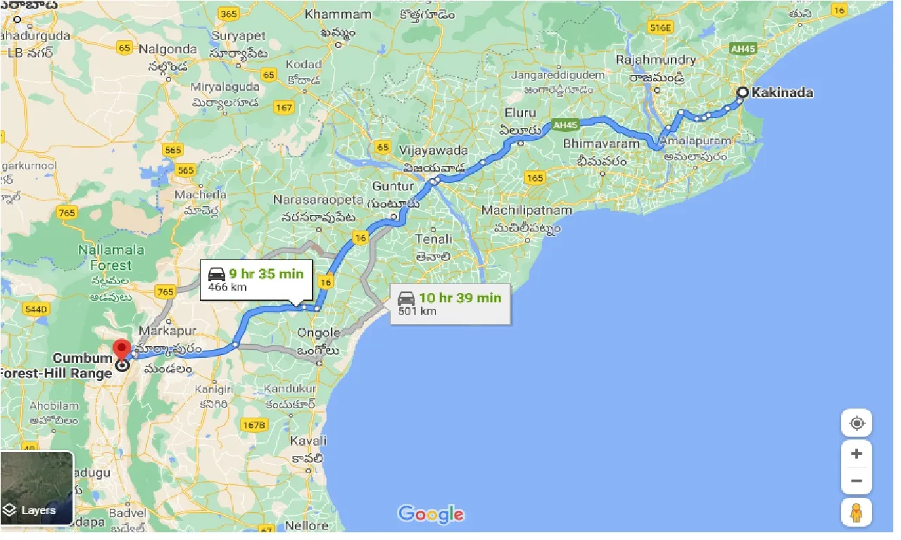 kakinada-to-cumbum-forest-taxi