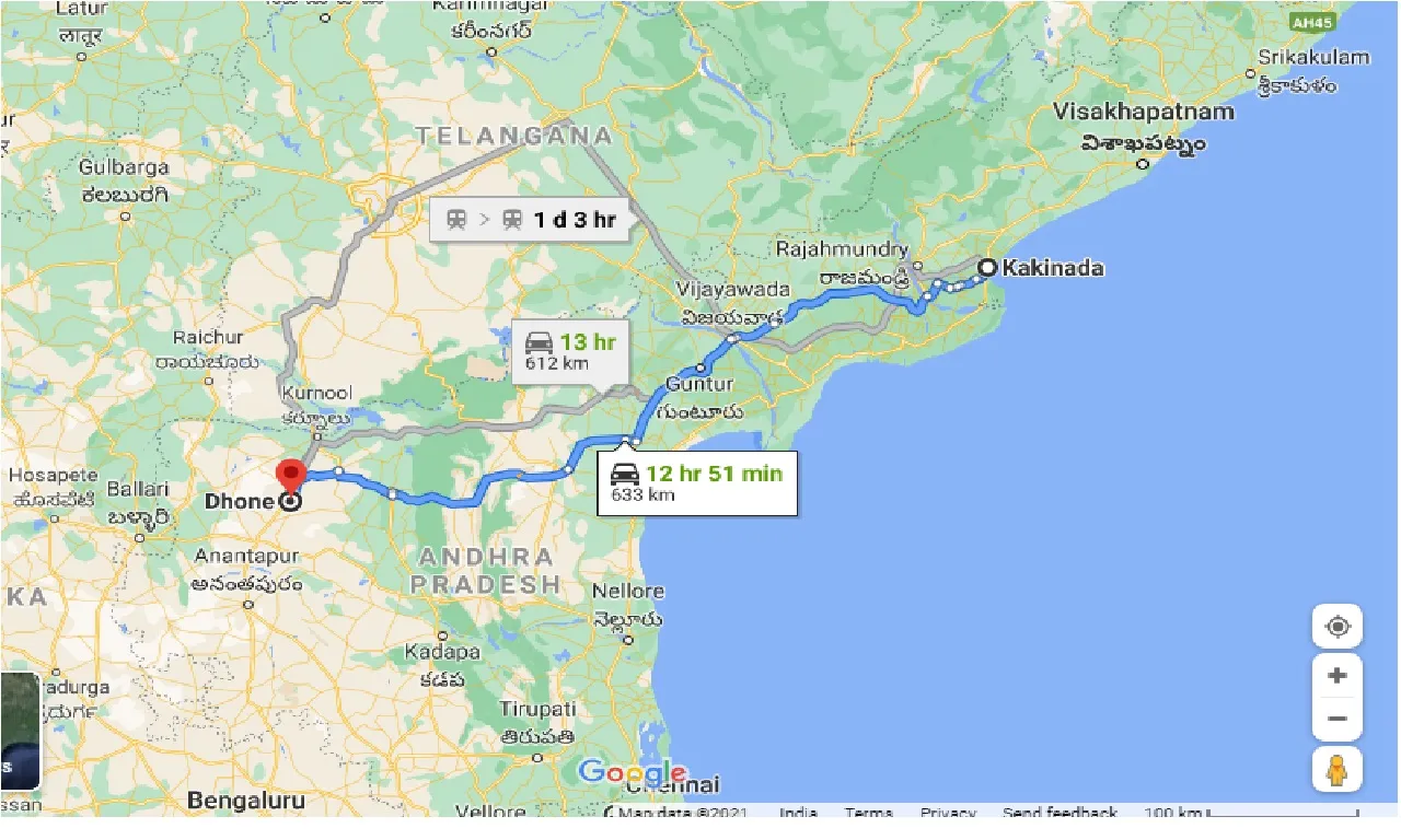 kakinada-to-dhone-one-way