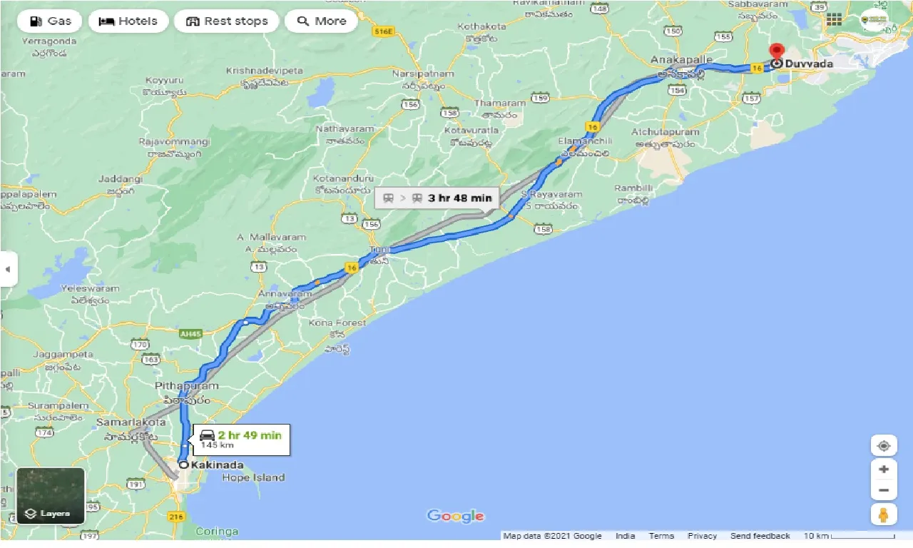 kakinada-to-duvvada-round-trip