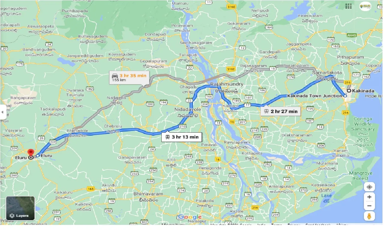 kakinada-to-eluru-one-way