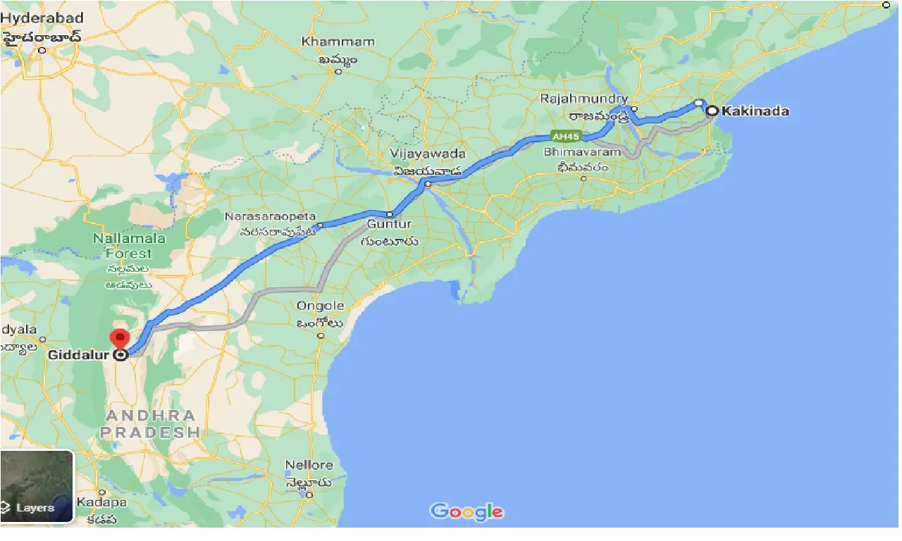 kakinada-to-giddalur-one-way