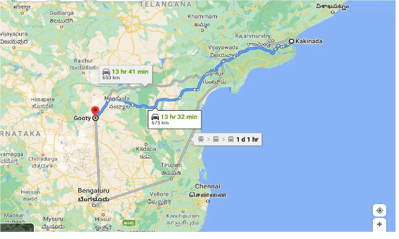 kakinada-to-gooty-one-way
