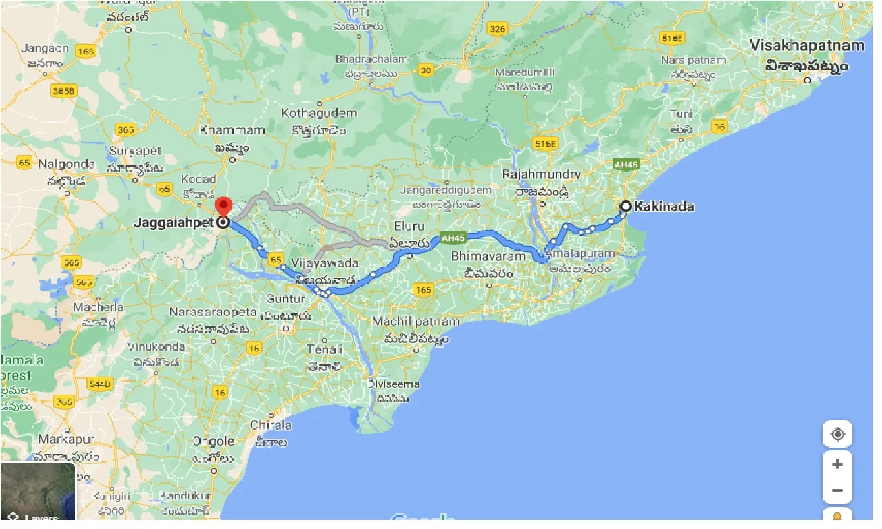 kakinada-to-jaggaiahpet-one-way