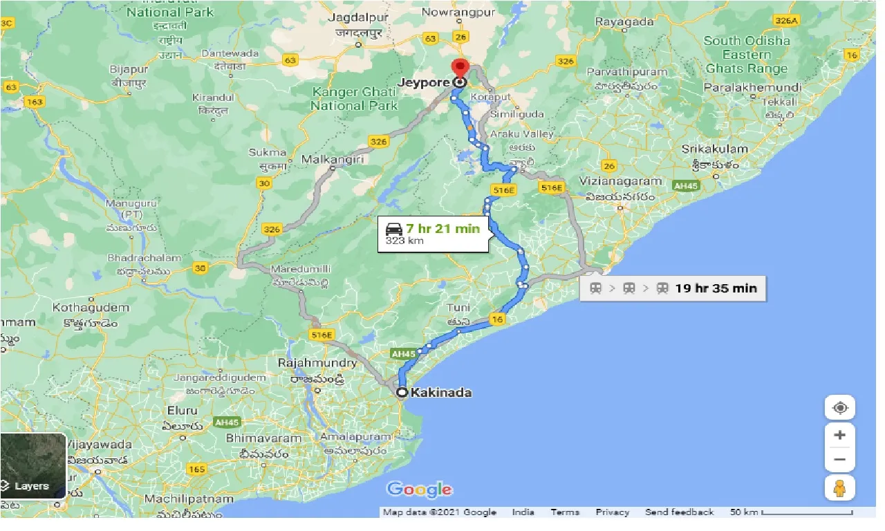 kakinada-to-jeypore-taxi