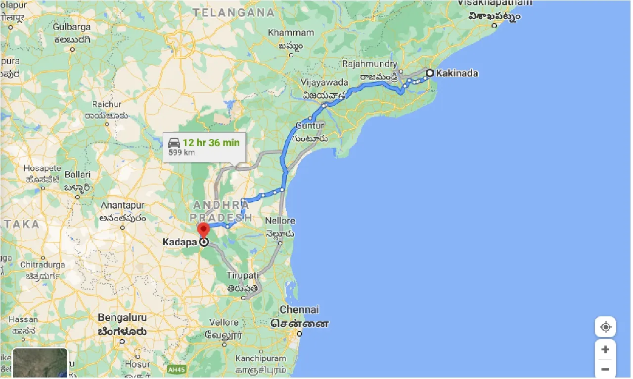 kakinada-to-kadapa-taxi