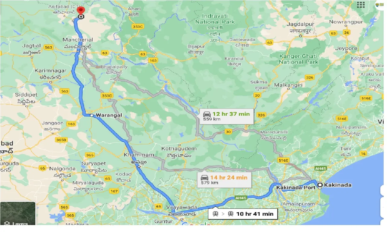 kakinada-to-kagaznagar-one-way