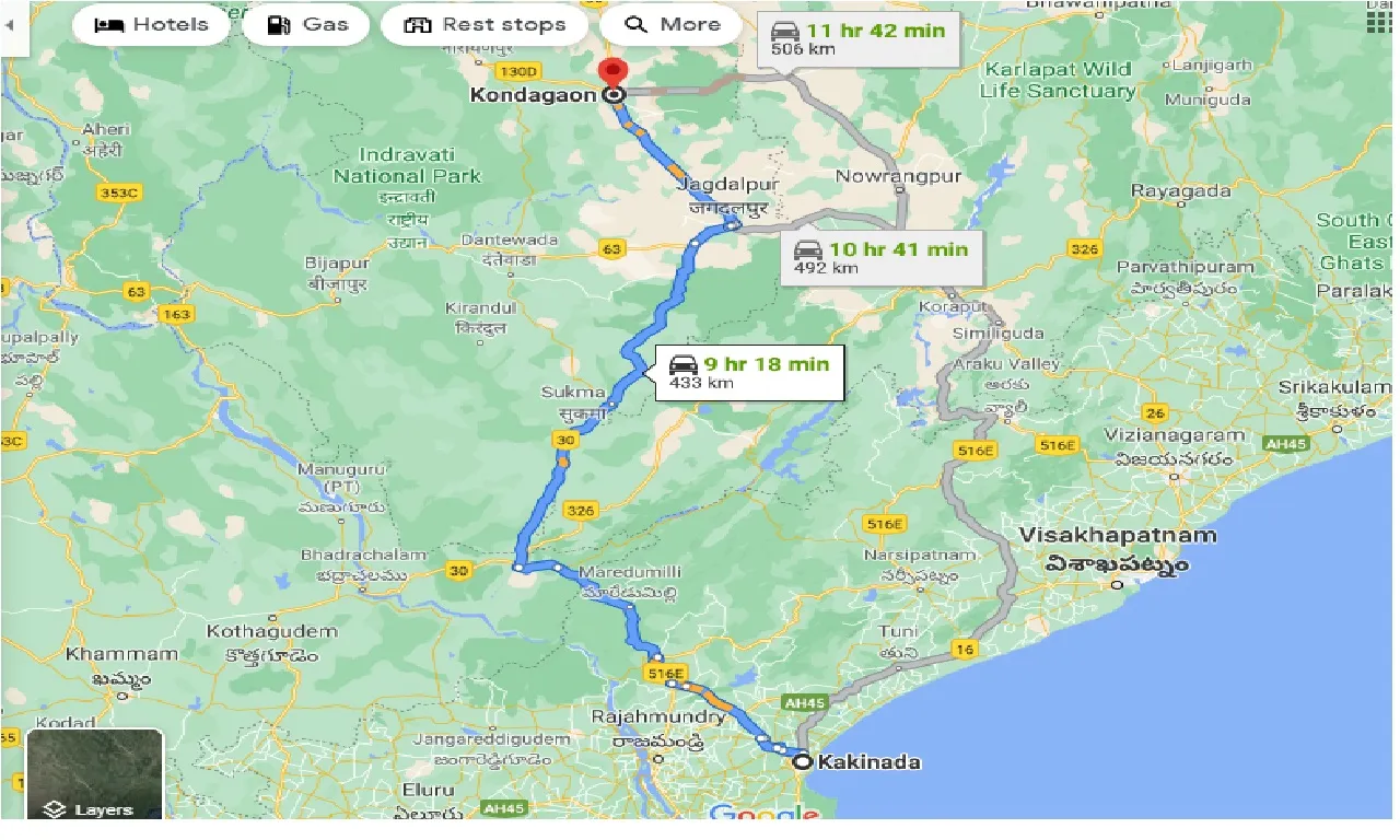 kakinada-to-kondagaon-taxi