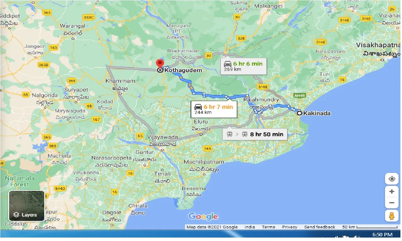 kakinada-to-kothagudem-taxi