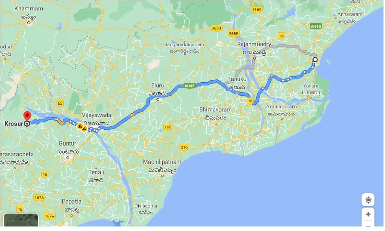 kakinada-to-krosur-taxi