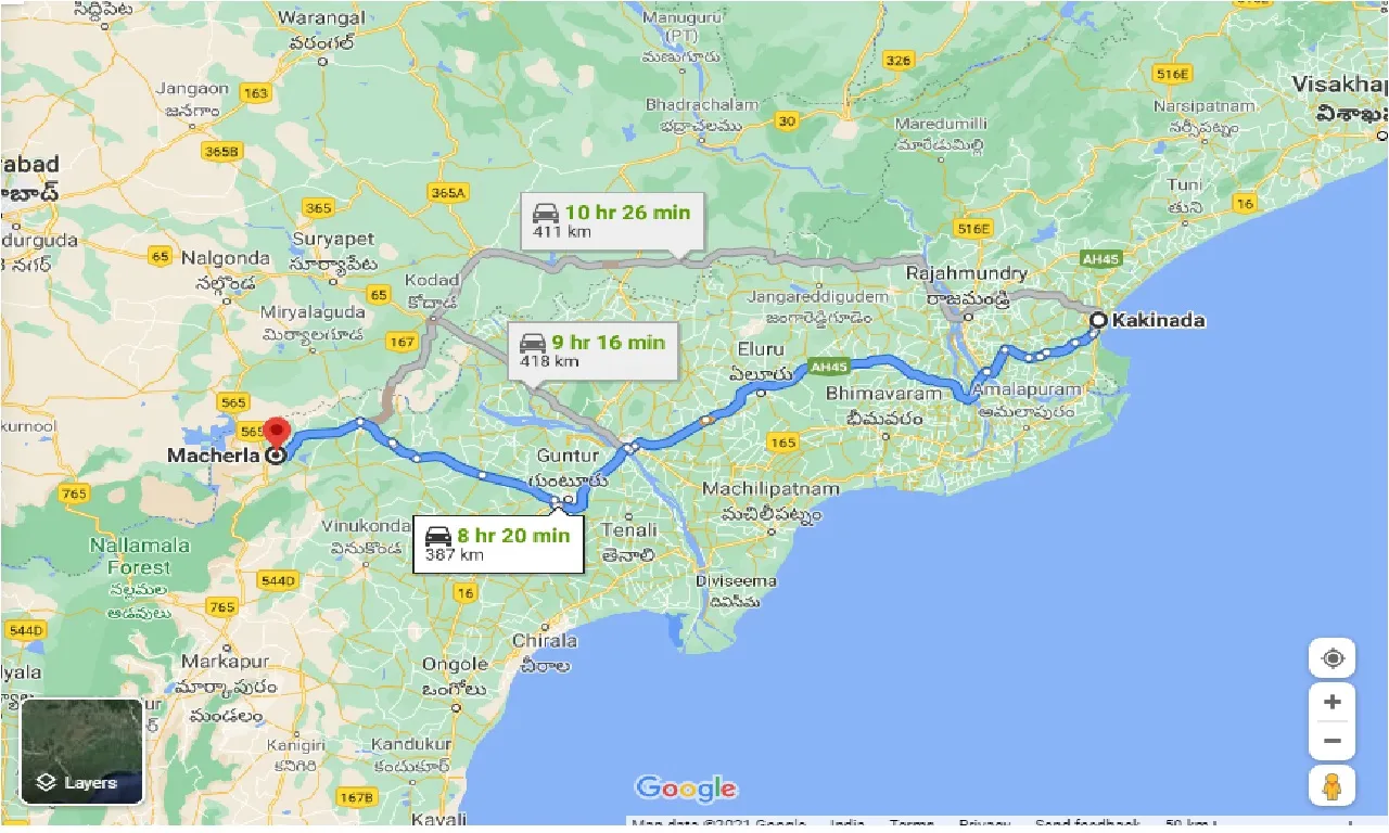 kakinada-to-macherla-one-way