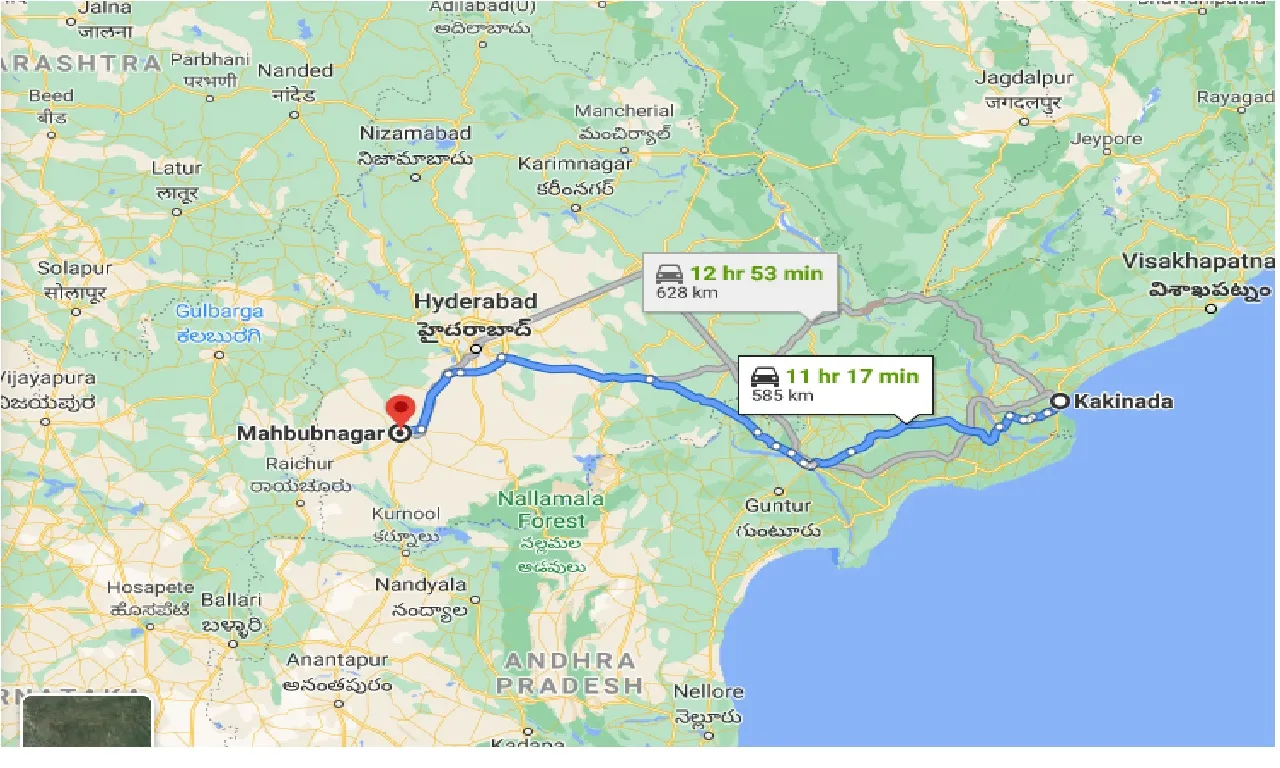kakinada-to-mahbubnagar-taxi