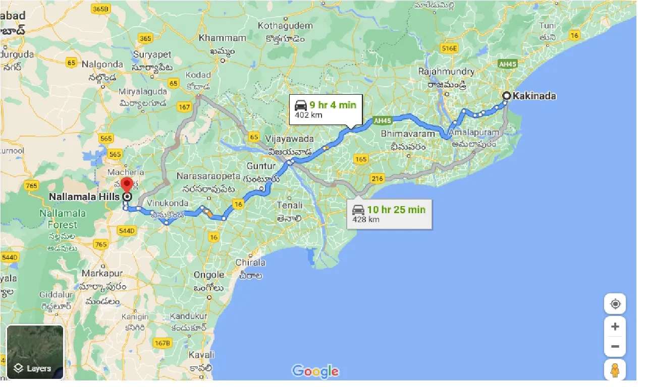 kakinada-to-nallamala-taxi